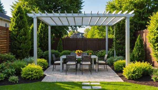 Aménagez votre jardin avec une pergola en aluminium moderne.